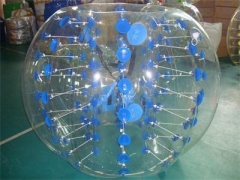 LED Light Blue Color Dots Bubble Soccer Ball