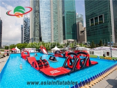  Aqua Run Challenge Inflatable Water Park for Pool