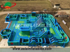 Customized Inflatable Outdoor Bouncer Slide Playground Theme Parks with wholesale price