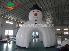 Impeccable Inflatable Christmas Snowman Dome