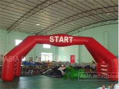 40 Foot Red Inflatable Double Arch