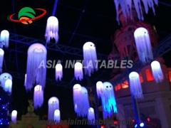 Inflatable jellyfish light stage decoration