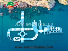 Ανθεκτικό φουσκωτό πάρκο ψυχαγωγίας Aqua
