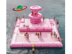 Giant Inflatable Water Park Floating Island Platform, Inflatable Car Showcase With Wholesale Price